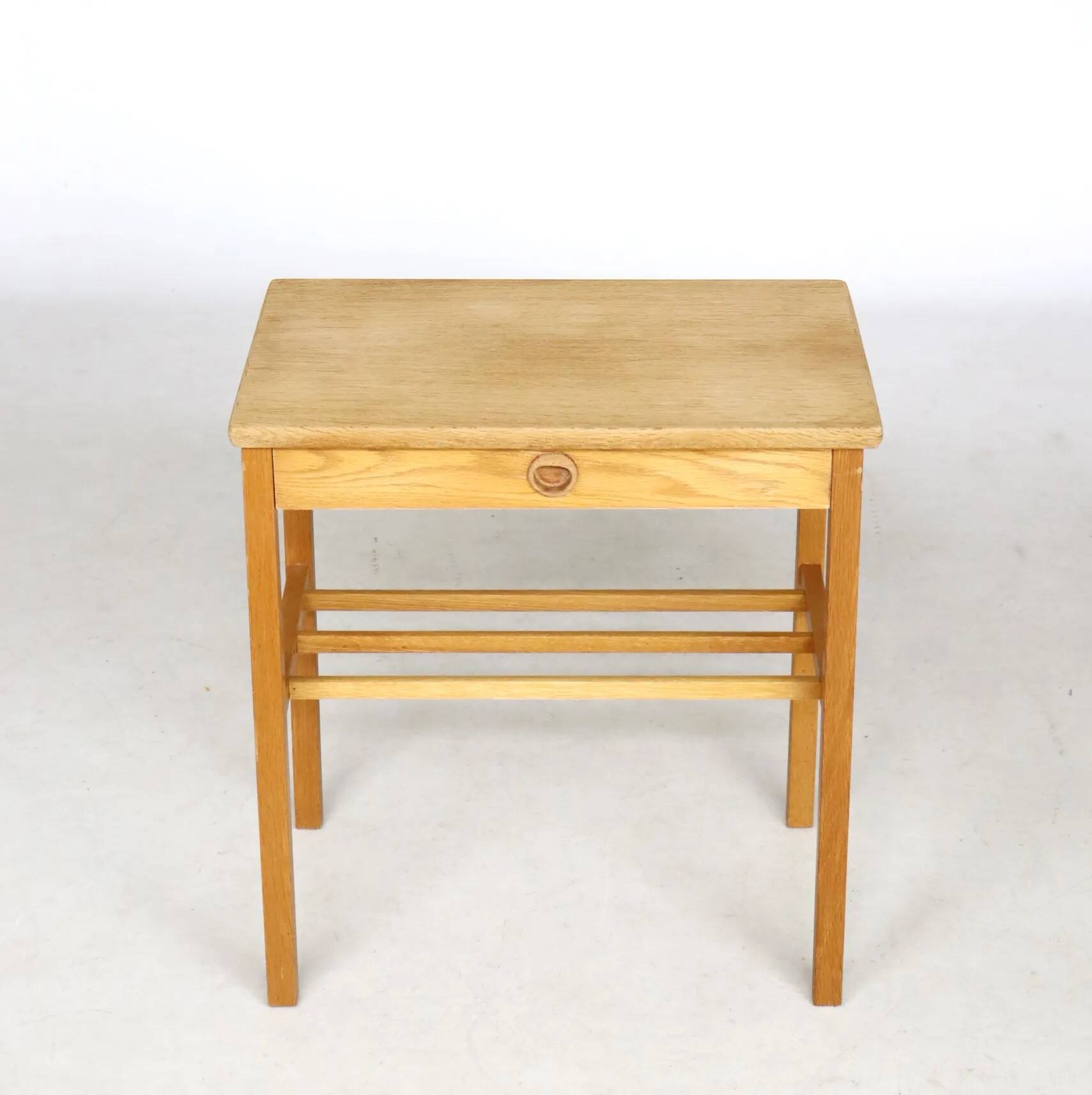 Scandinavian wooden bedside table