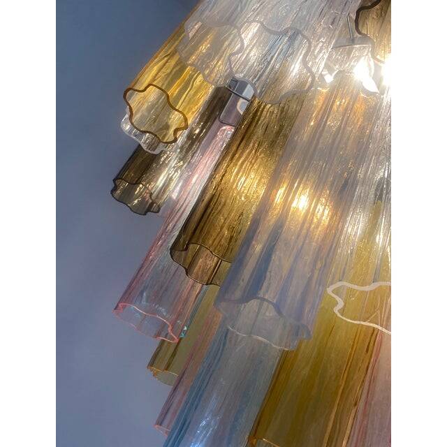 Contemporary Modern "Tronco" Murano Glass Sputnik Chandelier Venini Style