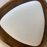 Goffredo Reggiani Triangular Applique RN in copper and opal glass