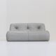 Canapé Kali en cuir gris de Michel Ducaroy pour Ligne Roset