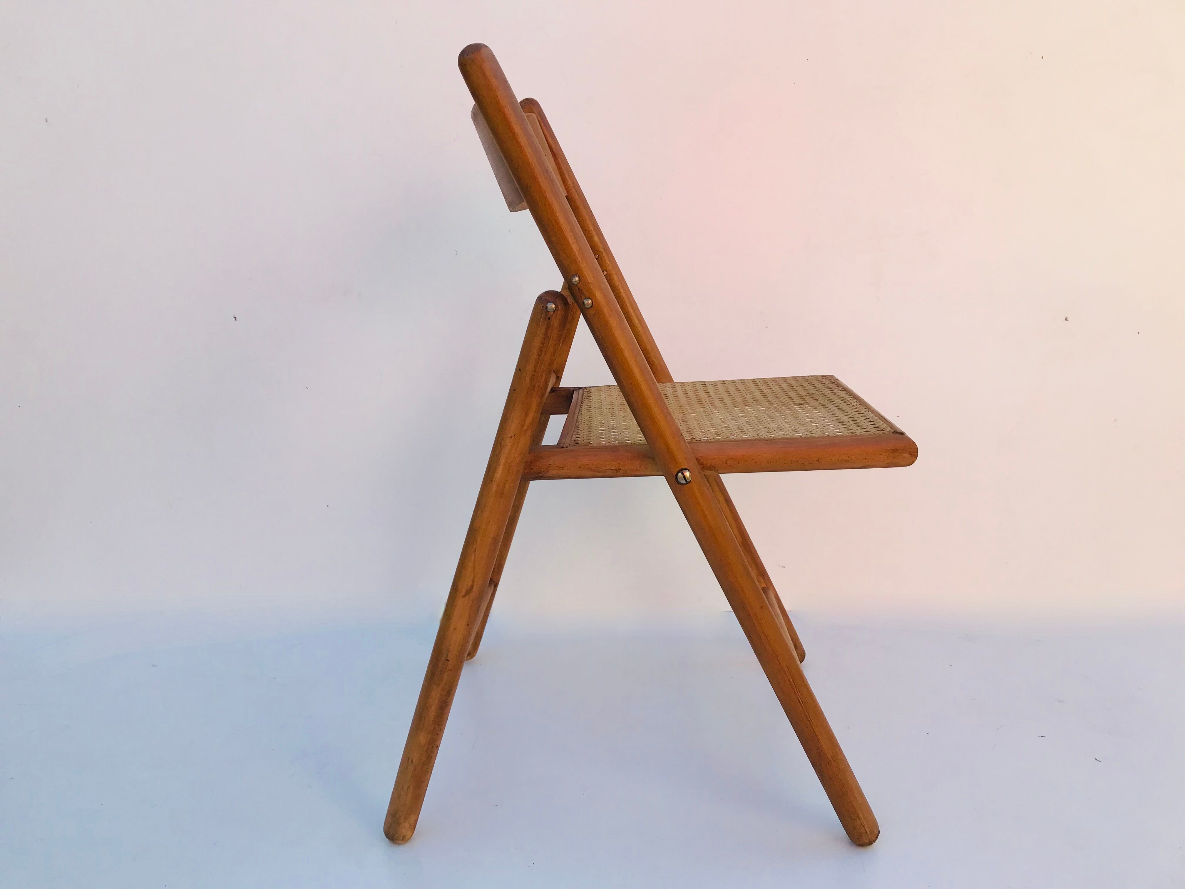 Suite of 4 folding chairs cannes