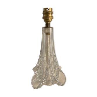 Pied de lampe en cristal de Sèvres, 1960