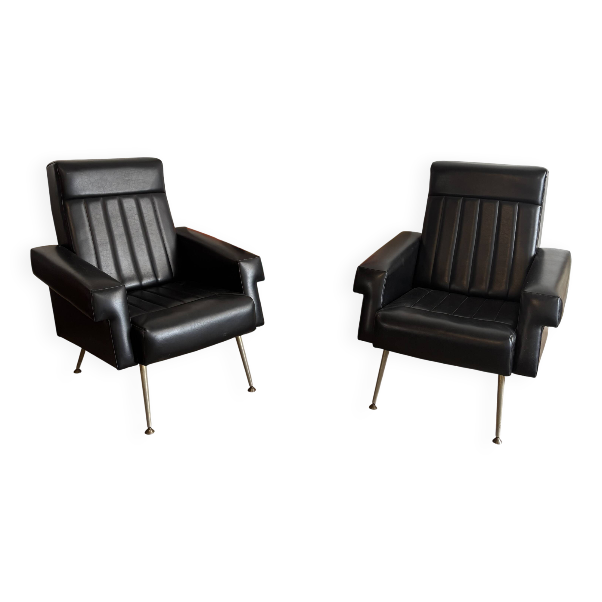 Pair of armchairs, 1950s-60s