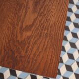 Teak coffee table with compass feet