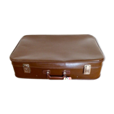 Brown vintage suitcase All aboard