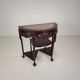 Vintage Chinese hardwood console / side table with marble top