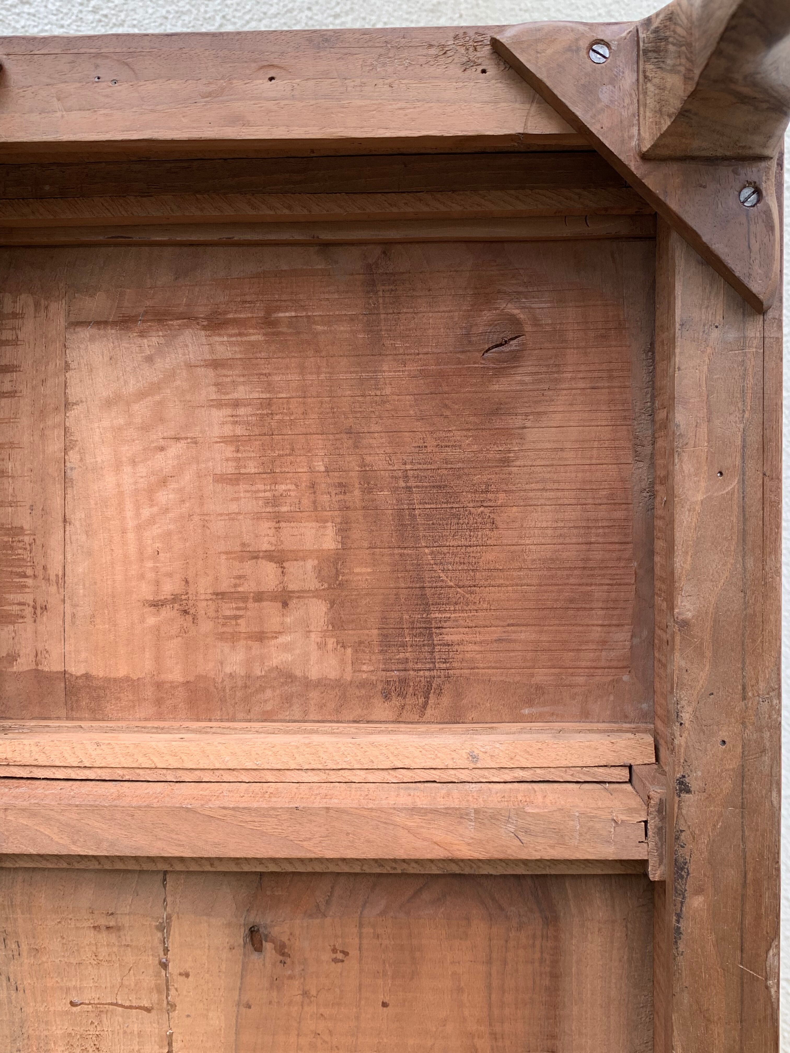 Carved solid Padouk chest of drawers 1950