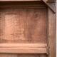 Carved solid Padouk chest of drawers 1950