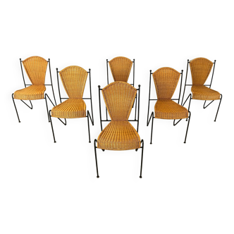 Side Chairs by Frederick Weinberg, 1960s, Set of 6