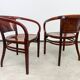 Extremely rare armchairs no. 6521 by Otto Wagner for Thonet