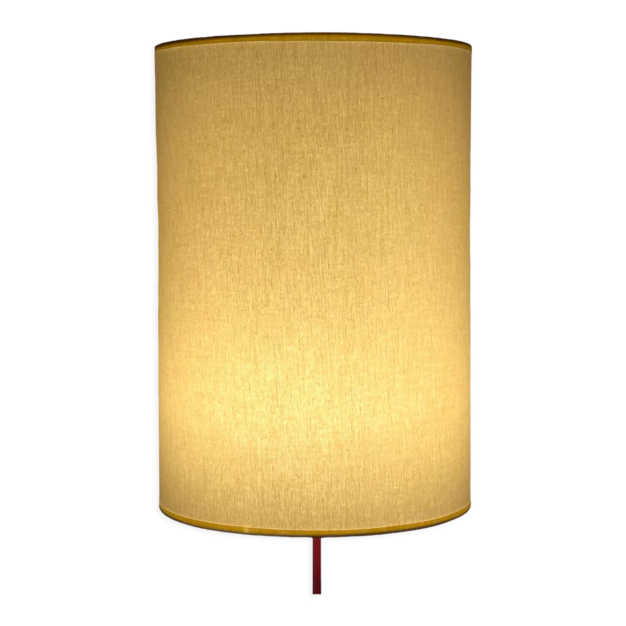 Lampshade with ecru fabric Scandinavian style H37 D25