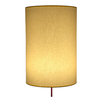 Abat-jour au tissu écru style scandinave H37 D25