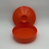 Space Age Orange UFO Jar Luigi Massoni for Guzzini, 1960s