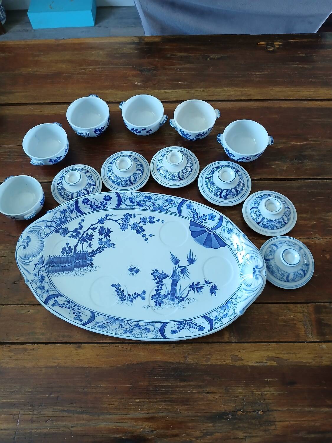 Creil Montereau dessert service, Japanese model