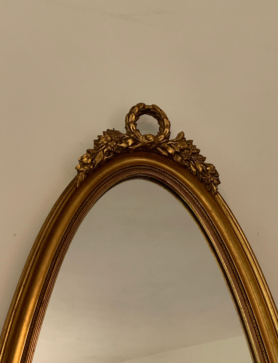 Miroir ovale Empire 100x35cm