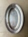 Oval silver-plated metal dish engraved "Restaurant Piccardi"