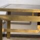 Guy Lefèvre's gilded metal coffee table for Maison Jansen, 1970