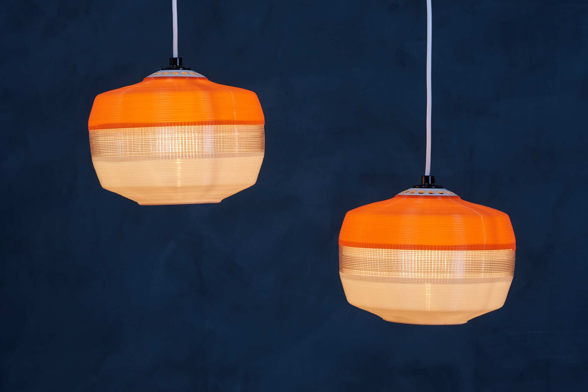 Vintage dutch pendant lamps, 1960s, set of 2