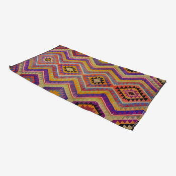 Anatolian handmade kilim rug 280 cm x 189 cm