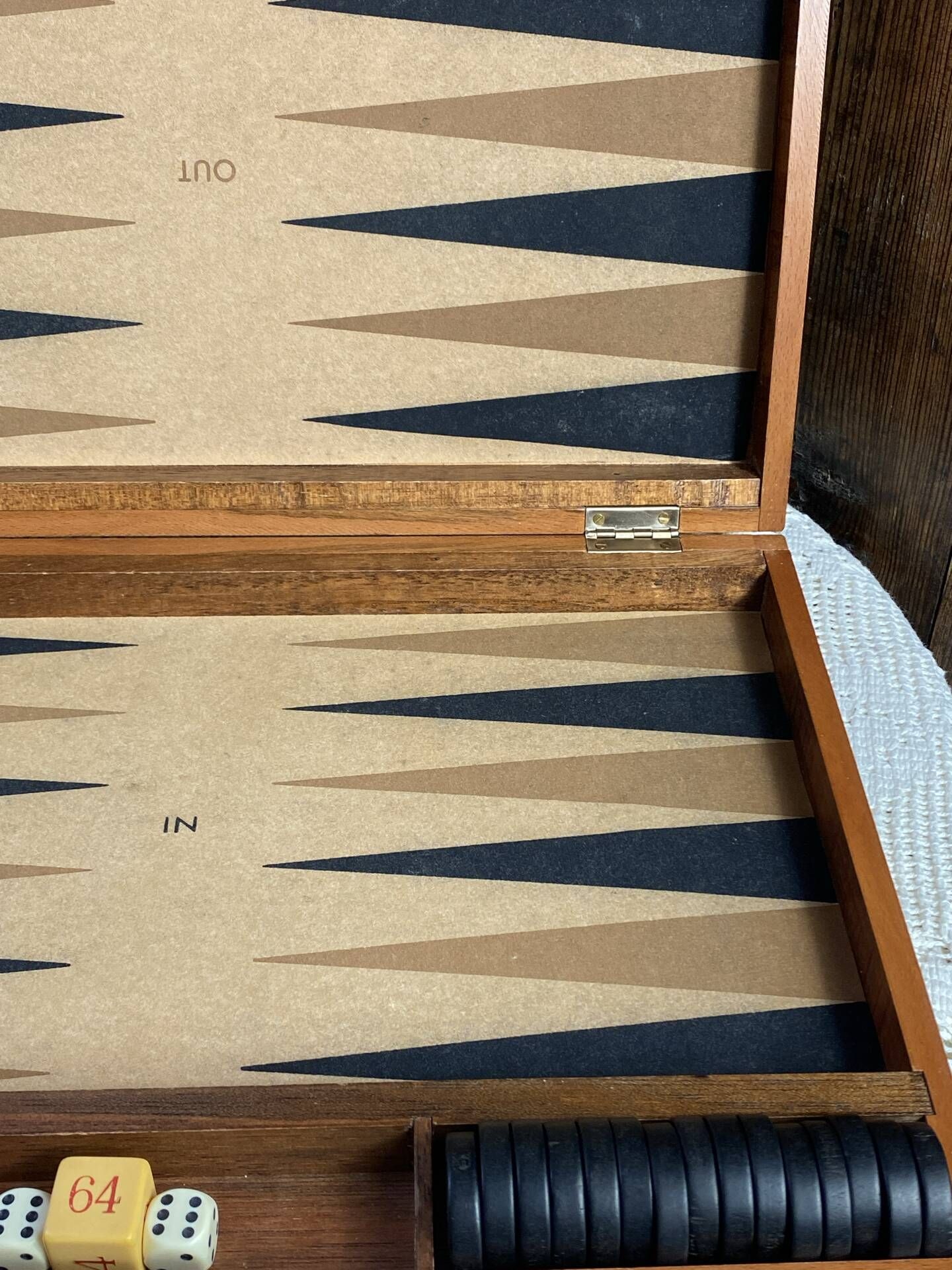 Jeu de backgammon, années 70/80, Dujardin