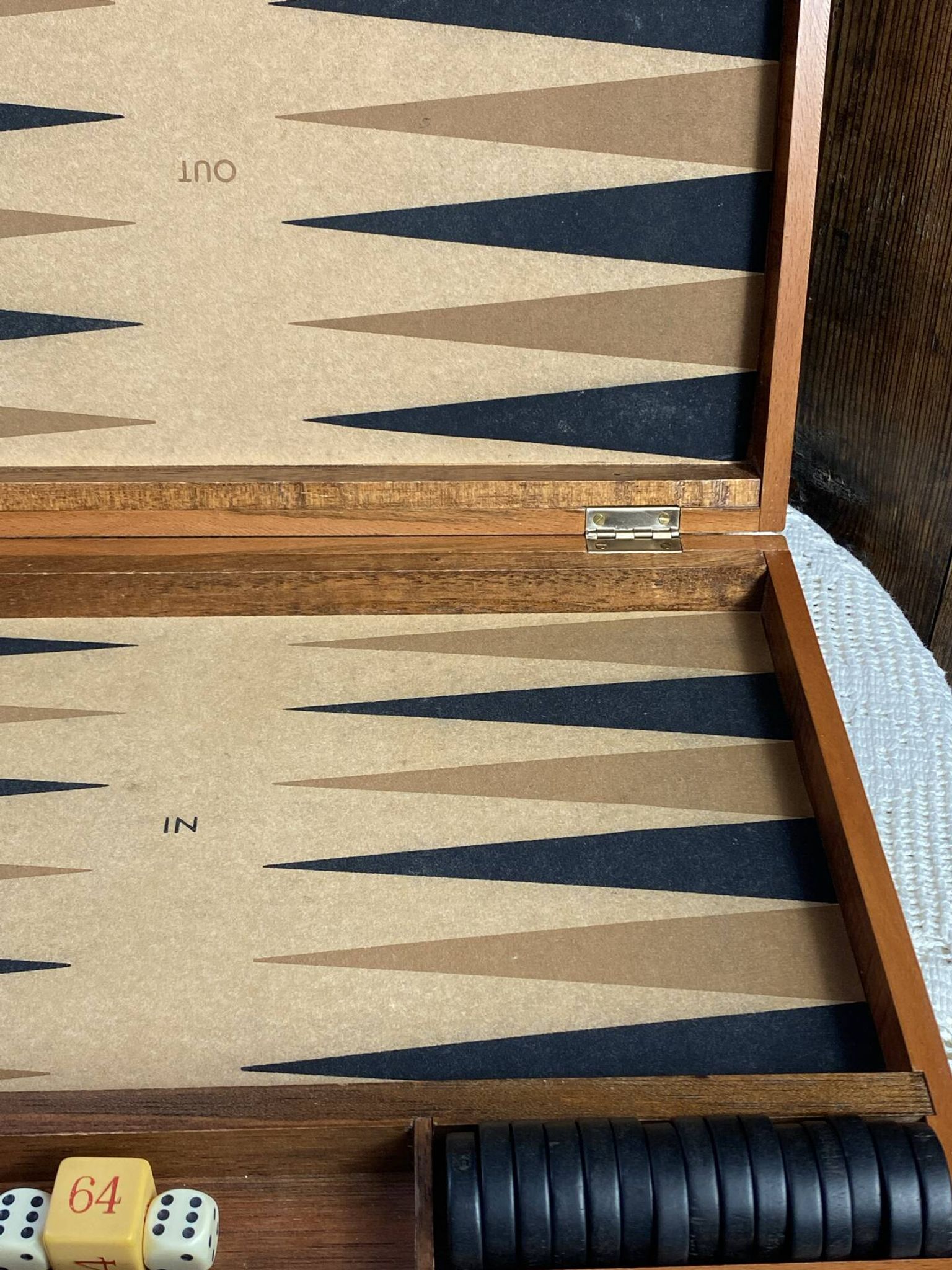 Jeu de backgammon, années 70/80, Dujardin