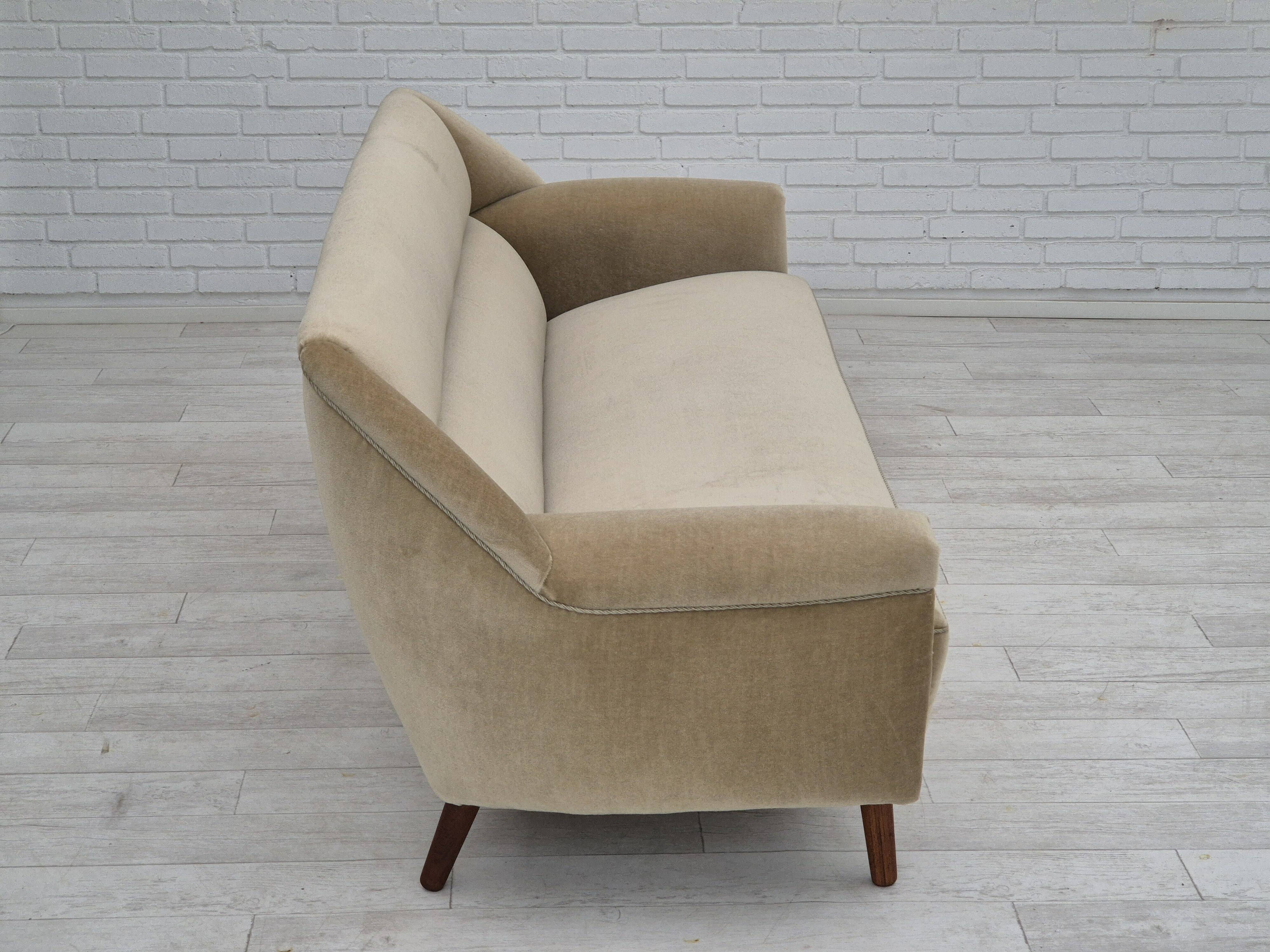 1960s, Danish design by Kurt Østervig for Rolschau Møbler, 3 seater sofa, model 57, original.