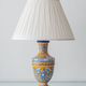 Vintage Talavera Table Lamp, Hand-Painted Ceramic, Spain