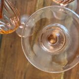 6 small Rosaline glasses