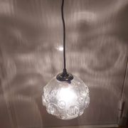 Vintage glass pendant lamp