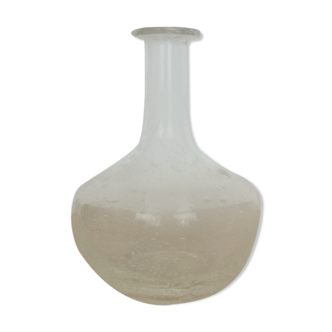 Biot bubbled glass soliflore vase