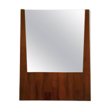 Luciano Frigerio, mod. Barium solid walnut mirror, Frigerio di Desio 1970s