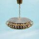 Midmod glass and brass suspension, Orrefors Sweden