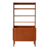 Scandinavian Teak Bookcase with Drawers – Bodafors