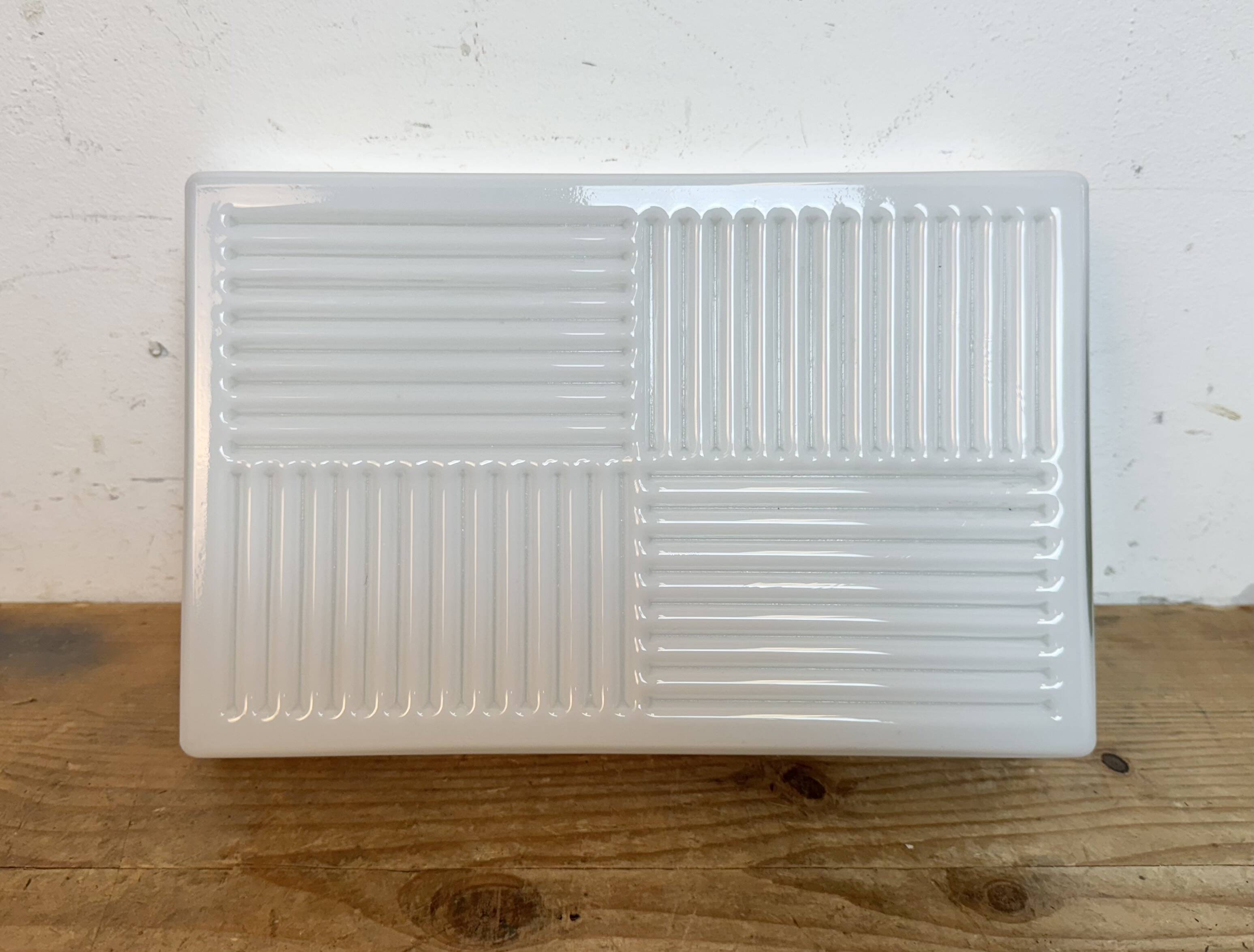 Vintage Wall Or Ceiling Light with Milk Glass, 1970s