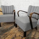 Pair of Halabala cocktail armchair, Czech, 1940