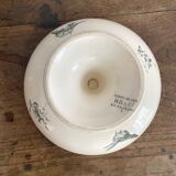 HB&Cie ironstone fruit bowl decorated with flowers, birds and butterflies