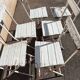 Set of 6 folding garden chairs