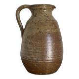 Stoneware pitcher signed Baudard
