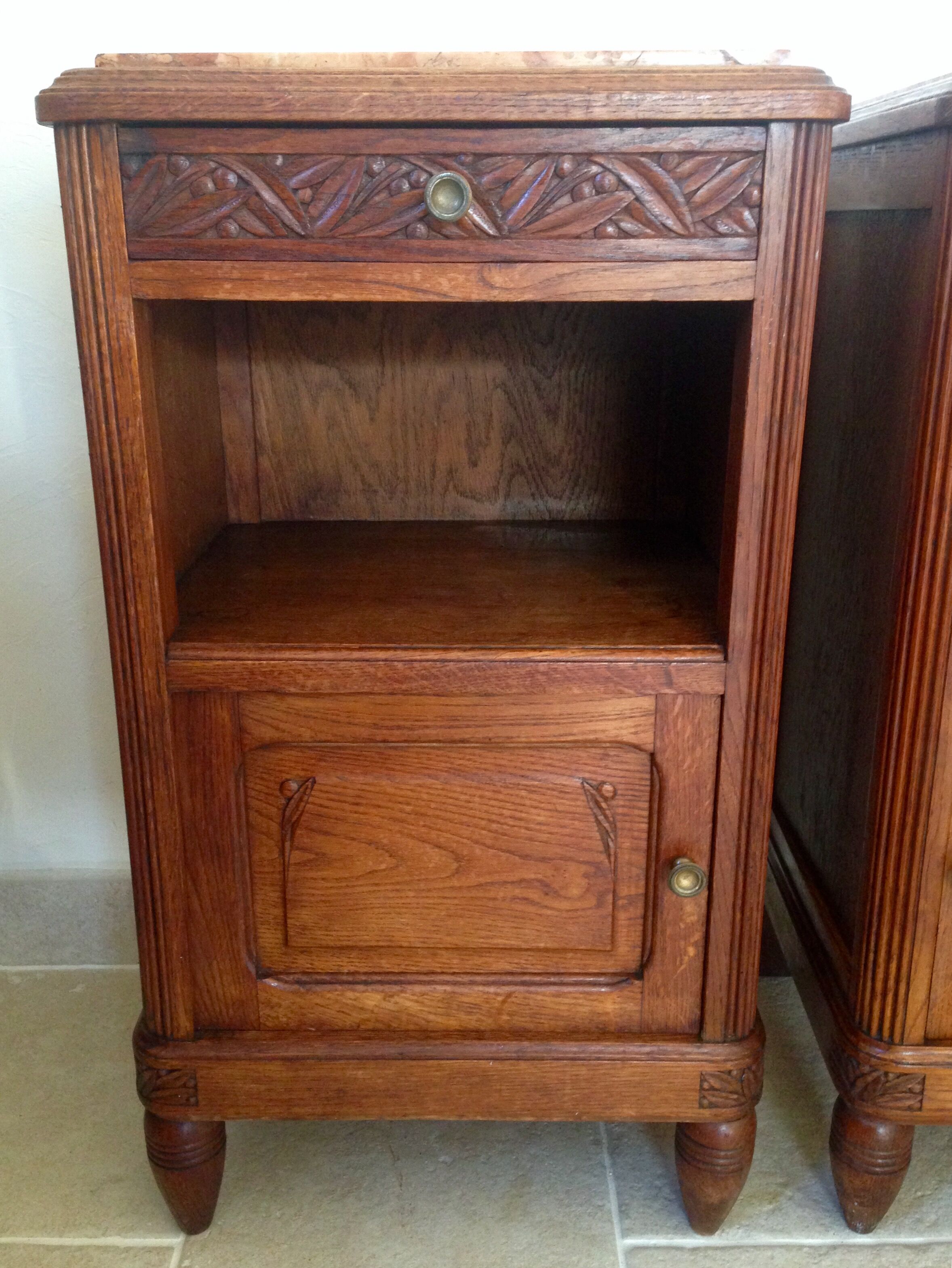 Pair of art deco nightstands