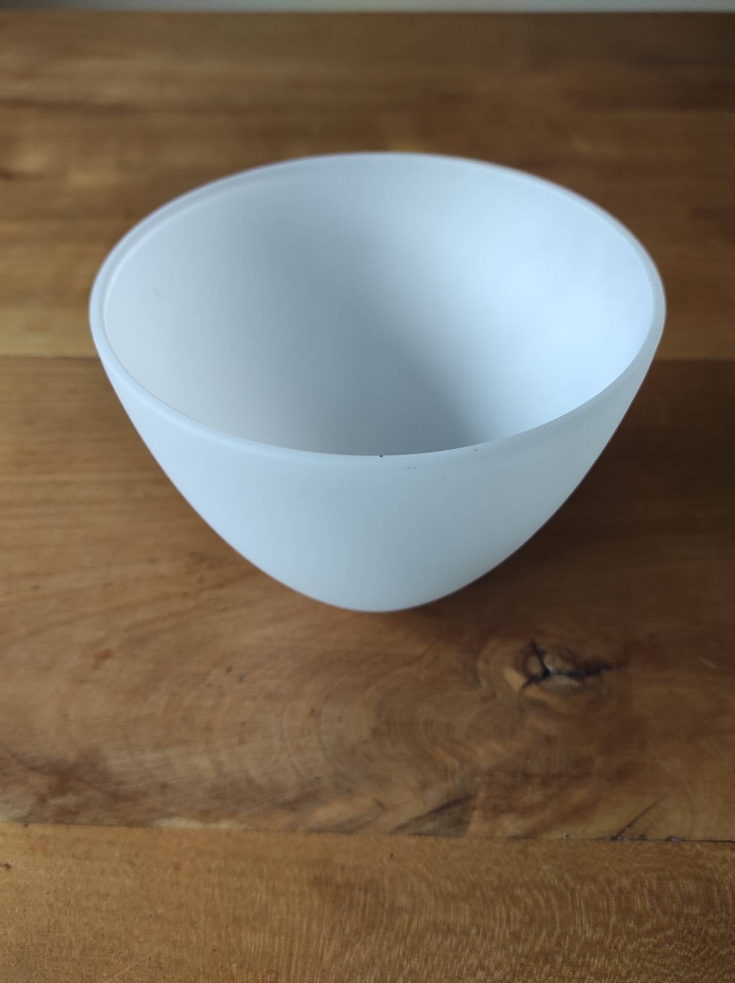 Small translucent white glass lampshade