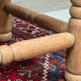 Pair of Dudouyt straw chairs