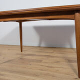 Table à manger en chêne extensible danois du milieu du siècle, années 1960