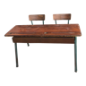 Vintage double school desk