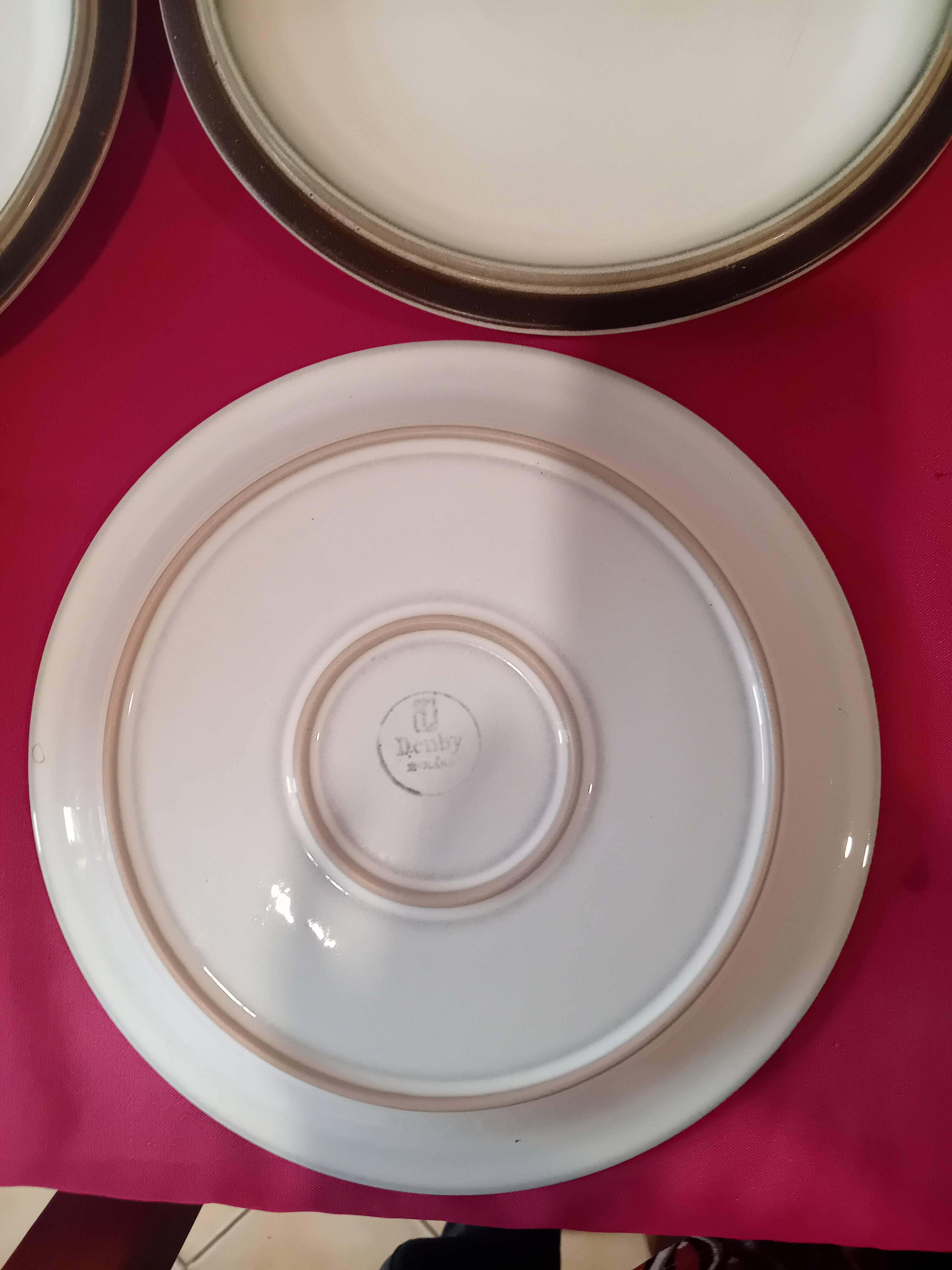 Vintage: Set of 6 Denbry English Dinner Plates