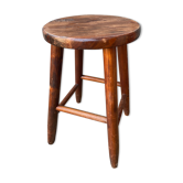 Tabouret de ferme rustique vintage