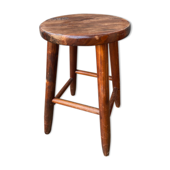 Tabouret de ferme rustique vintage