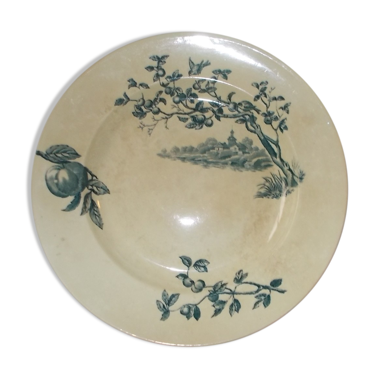 Round plate of iron earth Sce Maurice