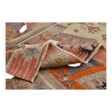 153x412Cm Soft Handmade Wool Vintage Kilim Rug,