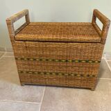 Rattan bench chest