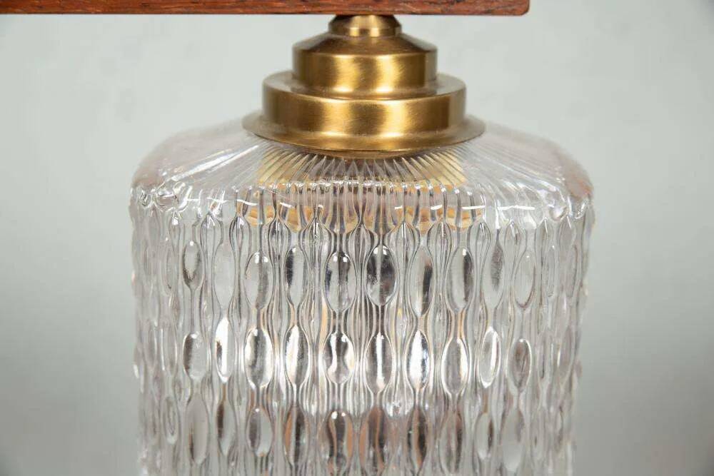 Vintage glass suspension for dining table